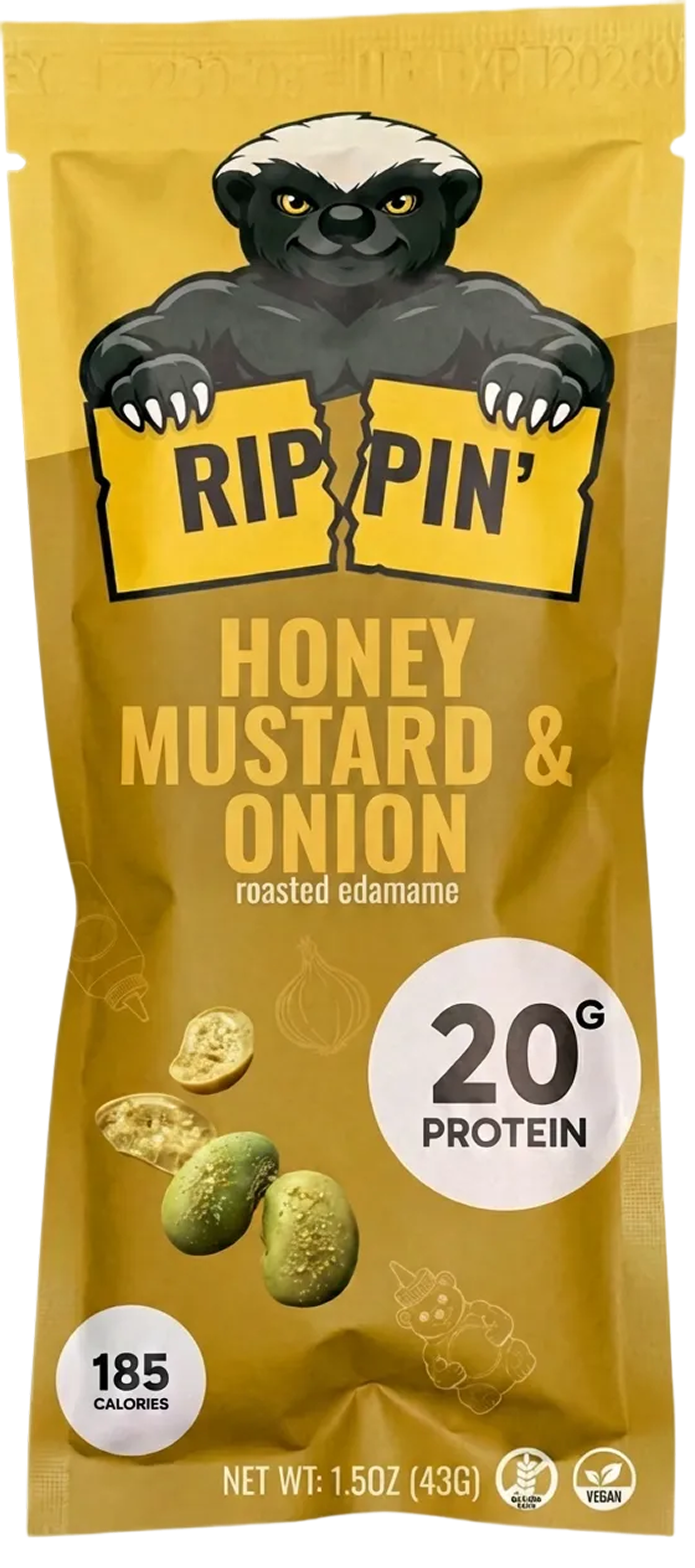 Honey Mustard & Onion Roasted Edamame (10-packs)