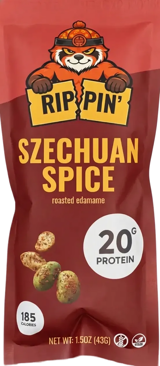 Szechuan Spice Roasted Edamame (10-pack)
